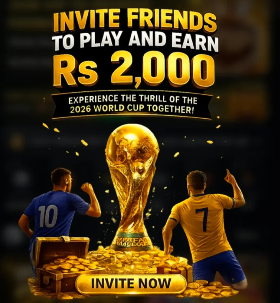 Invite 1 friend & Get 1000 PKR Reward on 222RS Game.