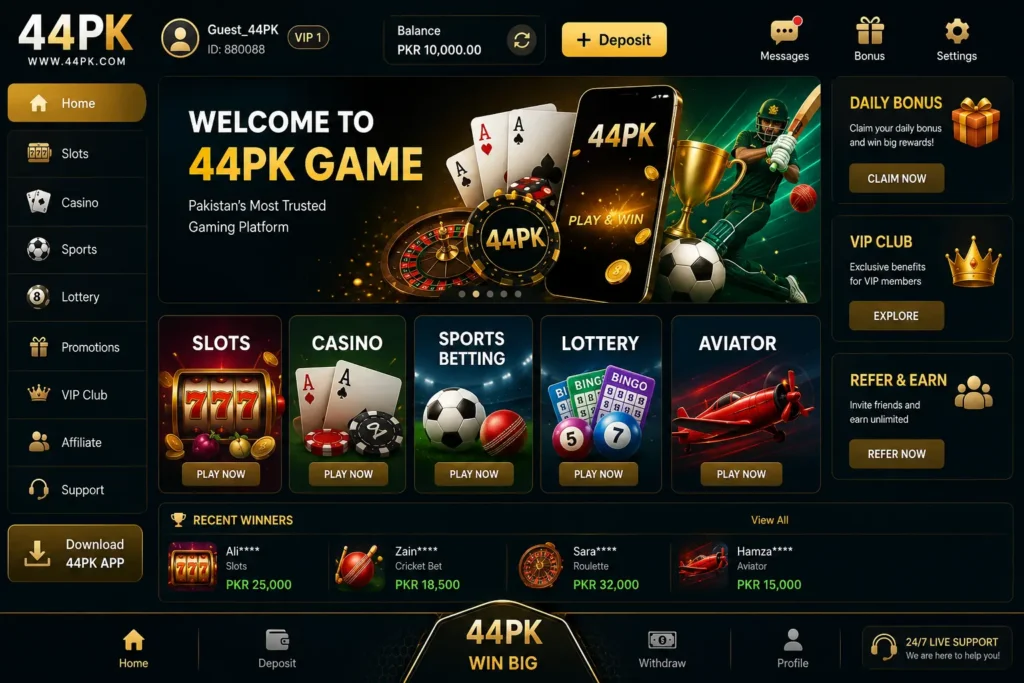 44PK Game Dashboard image