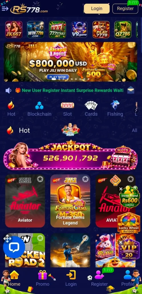 RS778 Game Dashboard image.
