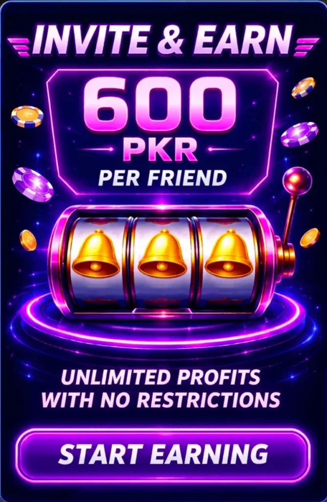 Invite & Earn on SLOTSTAKE.BET Game.